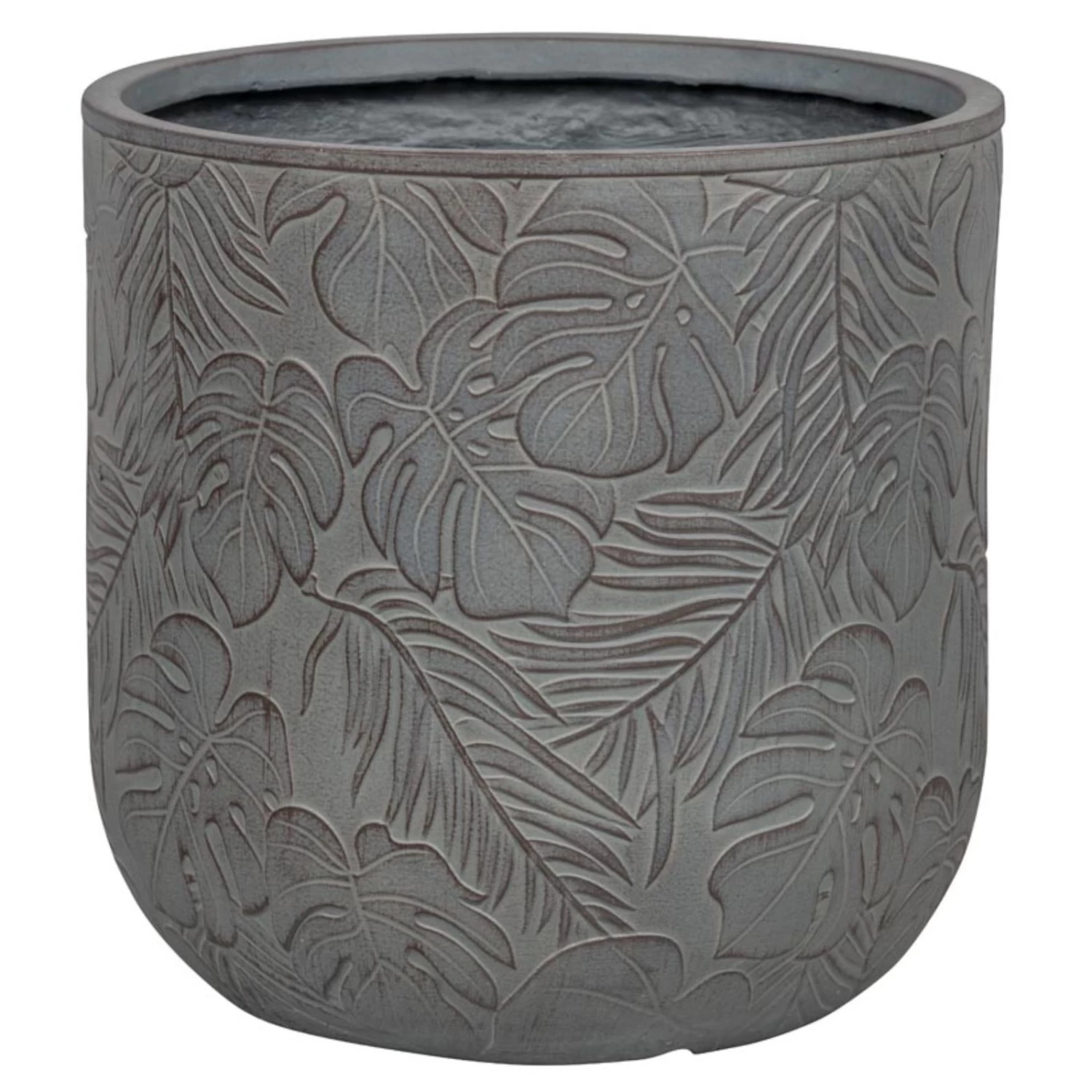 Pflanzgefäß 'Chester 08', Dunkelgrau, Ø 25 X H 25 Cm 1 Pflanzgefäß 'Chester 08', Dunkelgrau, Ø 25 X H 25 Cm