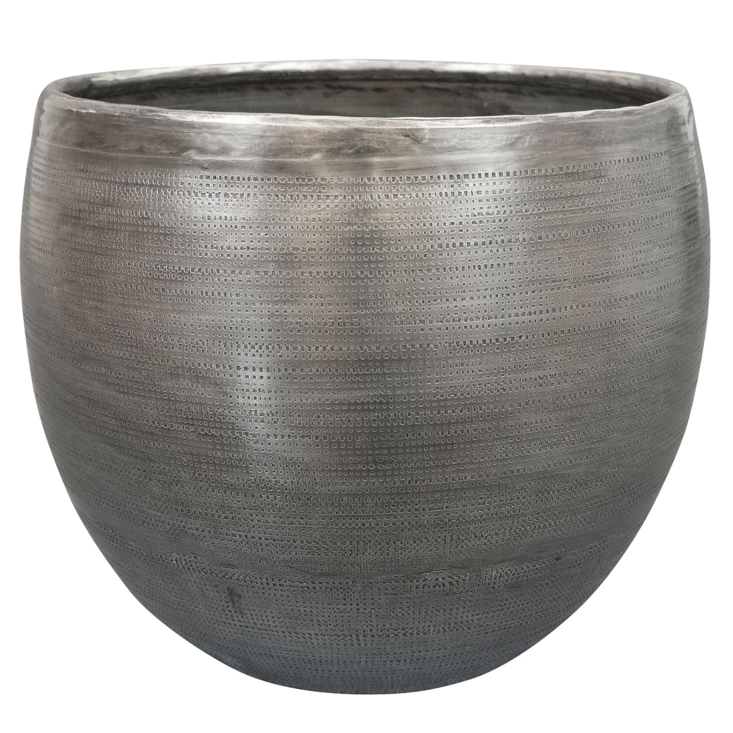 Pflanzgefäß 'Rowen', Silber, Ø 28 X H 23 Cm 1 Pflanzgefäß 'Rowen', Silber, Ø 28 X H 23 Cm