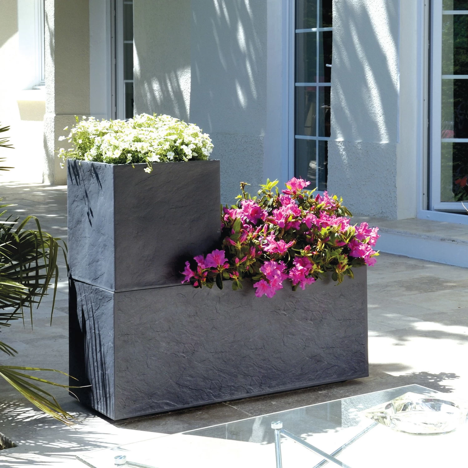 Pflanzkasten 'Volcania Hutch', Anthrazit, L 99,5 X B 39,5 X H 43,5 Cm 1 Pflanzkasten 'Volcania Hutch', Anthrazit, L 99,5 X B 39,5 X H 43,5 Cm