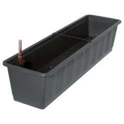 Bewässerungskasten 'Aqua Green', Anthrazit, Kunststoff, Mit Wasserstandsanzeiger