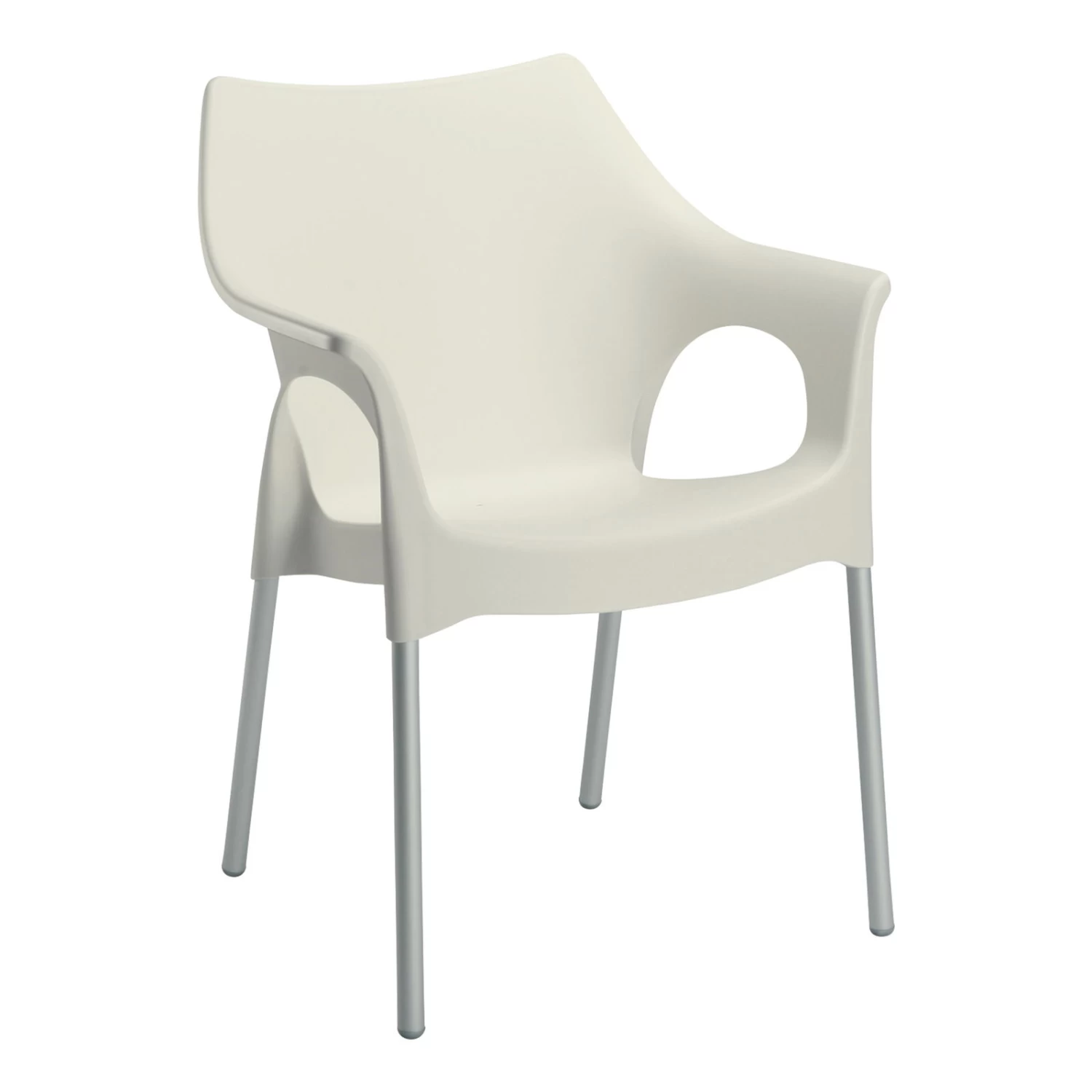 Best Stapelsessel Vegas Silber/elfenbein 1 Best Stapelsessel Vegas Silber/elfenbein