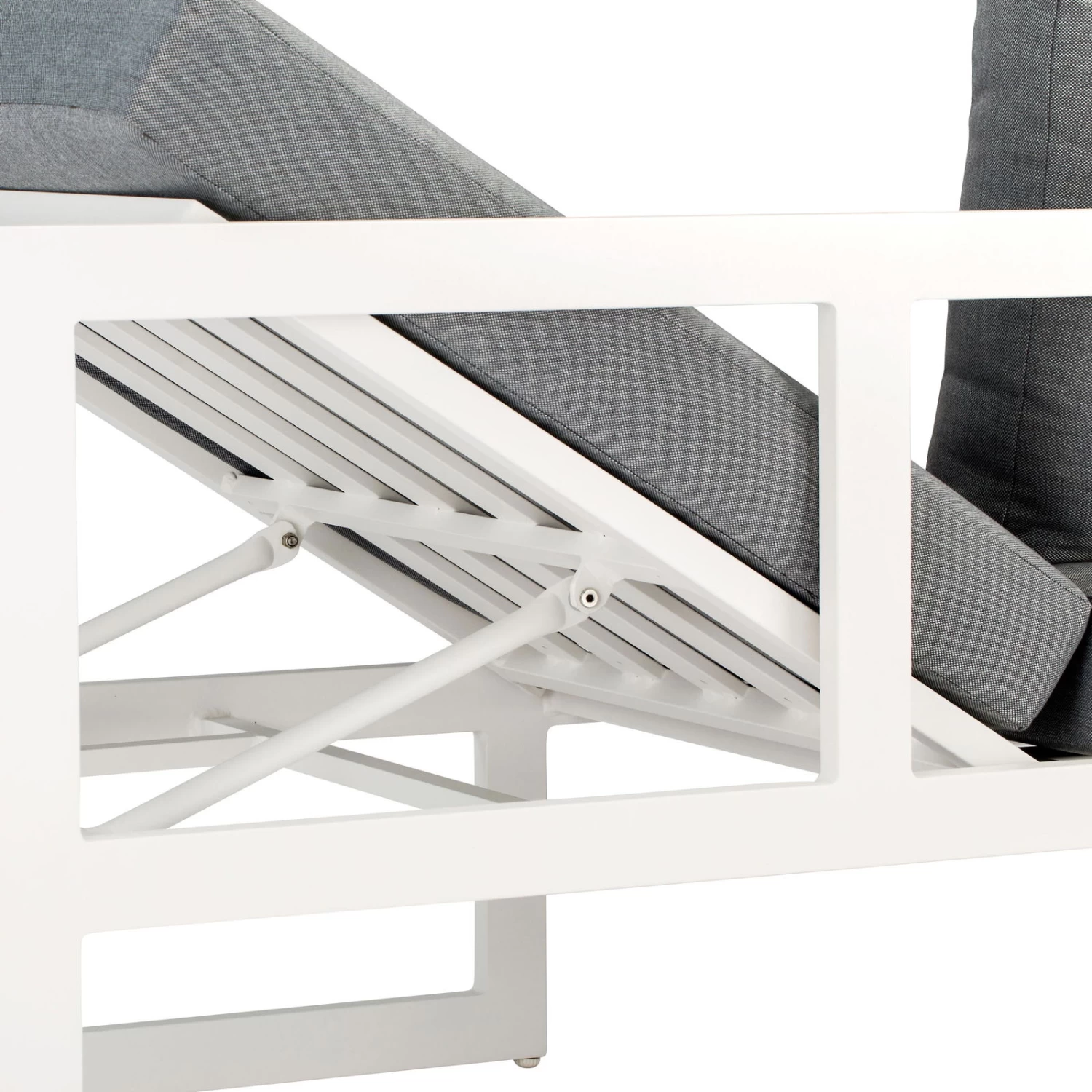 Best Loungeset "Rhodos" 3tlg. Weiß, Modernes Design, Komfortabel, Groß 3 Best Loungeset "Rhodos" 3tlg. Weiß, Modernes Design, Komfortabel, Groß – Bild 3