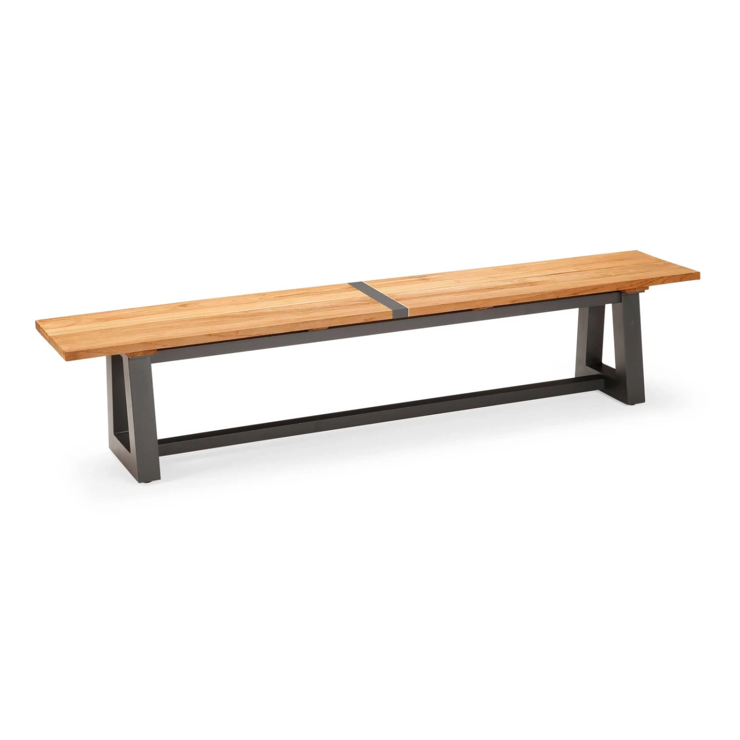 Best Alu-Bank Campione, Teakholz, Anthrazit, 45 X 220 X 40 Cm 2 Best Alu-Bank Campione, Teakholz, Anthrazit, 45 X 220 X 40 Cm – Bild 2