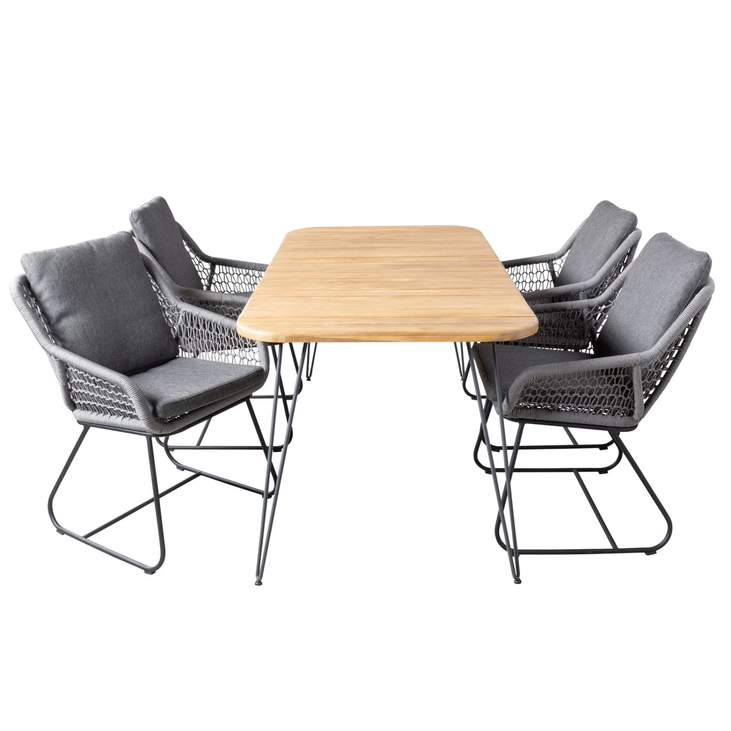 Dining-Sessel 'Portofino' Inkl. Auflage, Anthrazit 6 Dining-Sessel 'Portofino' Inkl. Auflage, Anthrazit – Bild 6