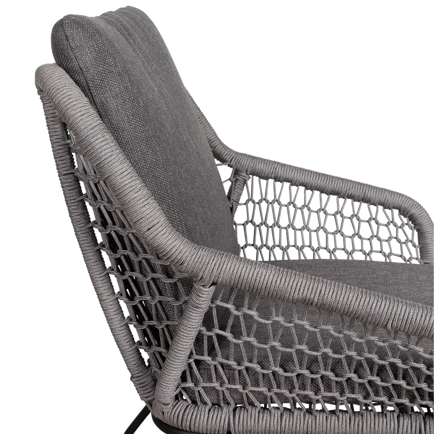 Dining-Sessel 'Portofino' Inkl. Auflage, Anthrazit 3 Dining-Sessel 'Portofino' Inkl. Auflage, Anthrazit – Bild 3