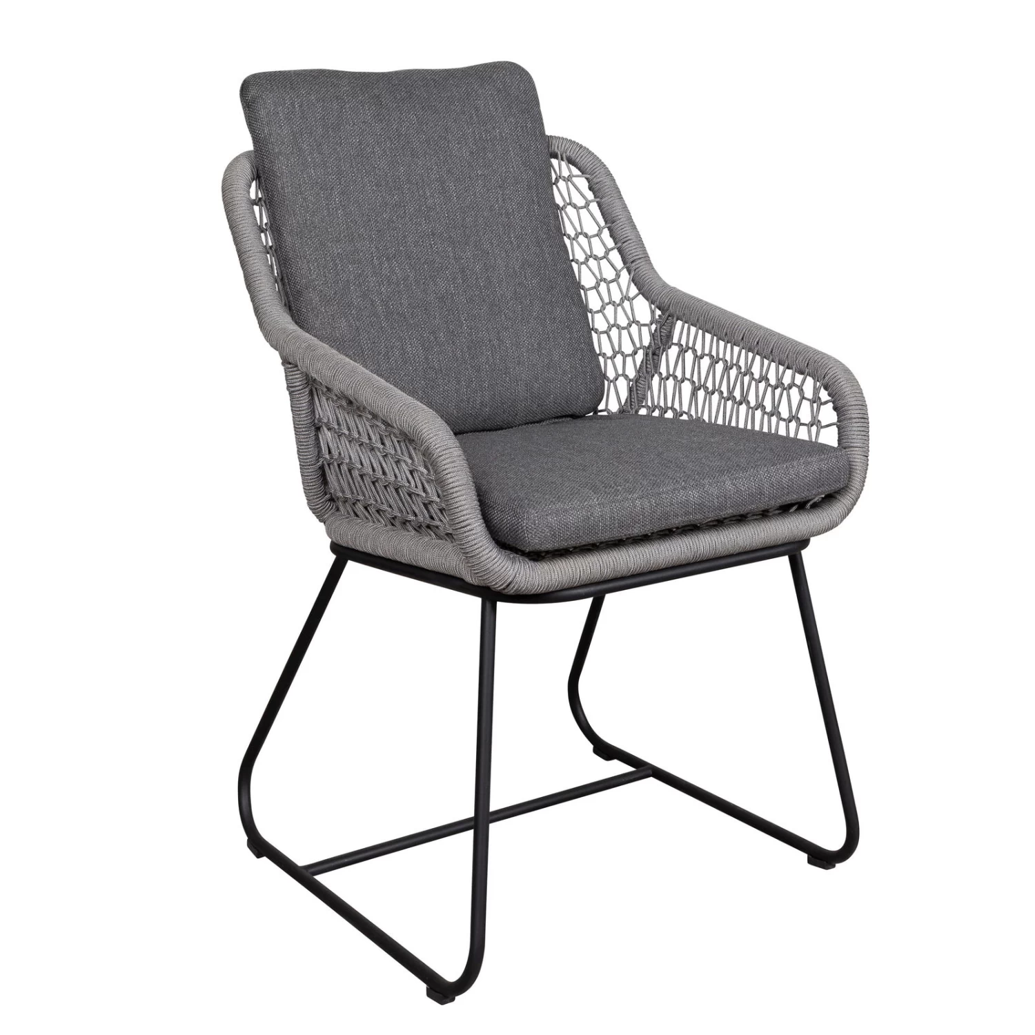 Dining-Sessel 'Portofino' Inkl. Auflage, Anthrazit 4 Dining-Sessel 'Portofino' Inkl. Auflage, Anthrazit – Bild 4