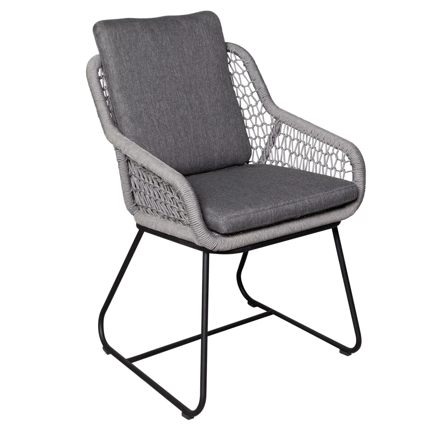 Dining-Sessel 'Portofino' Inkl. Auflage, Anthrazit 1 Dining-Sessel 'Portofino' Inkl. Auflage, Anthrazit