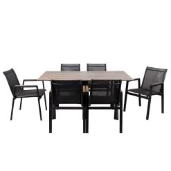 Stapelsessel, Schwarz, Ca. 86 X 66 X 56 Cm 8 Stapelsessel, Schwarz, Ca. 86 X 66 X 56 Cm -Gartenbedarf Verkäufe 3910302656 Alu Sessel schwarz Textilen schwarz 4 102328