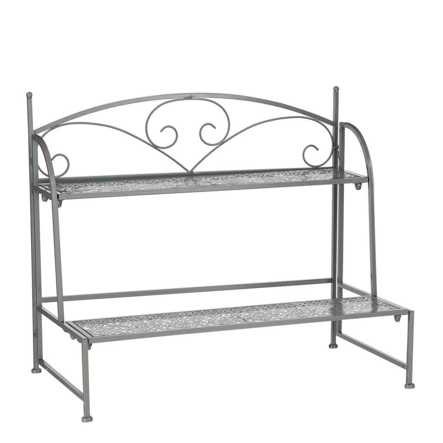 Pflanzregal 'Thalia', Dunkelgrau, Eisen, Ca. 69,5 X 38 X H59 Cm 1 Pflanzregal 'Thalia', Dunkelgrau, Eisen, Ca. 69,5 X 38 X H59 Cm