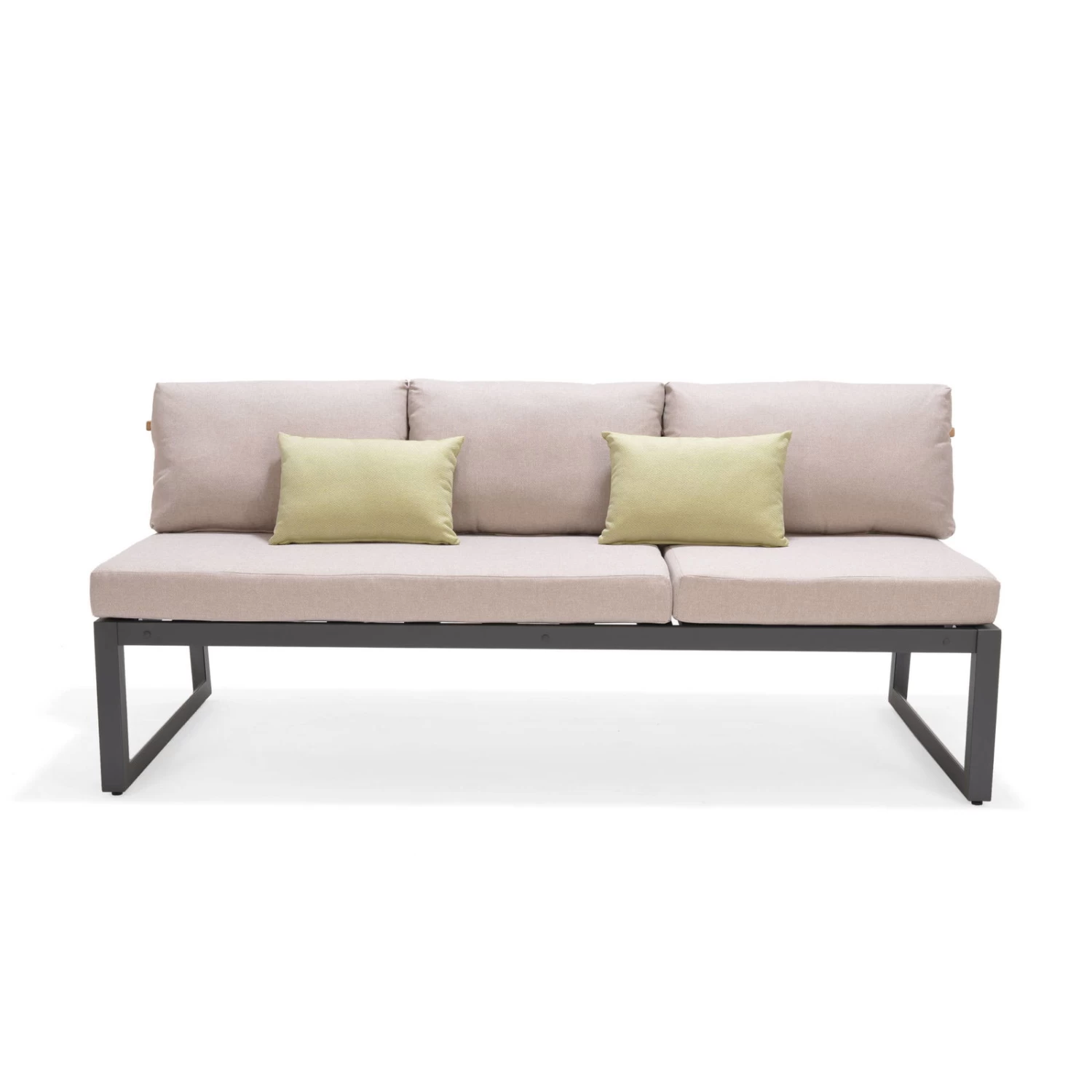 Dining-Bank 'Jimmy', 3-Sitzer, Grau, Ca. 191 X 89 X 75 Cm 1 Dining-Bank 'Jimmy', 3-Sitzer, Grau, Ca. 191 X 89 X 75 Cm