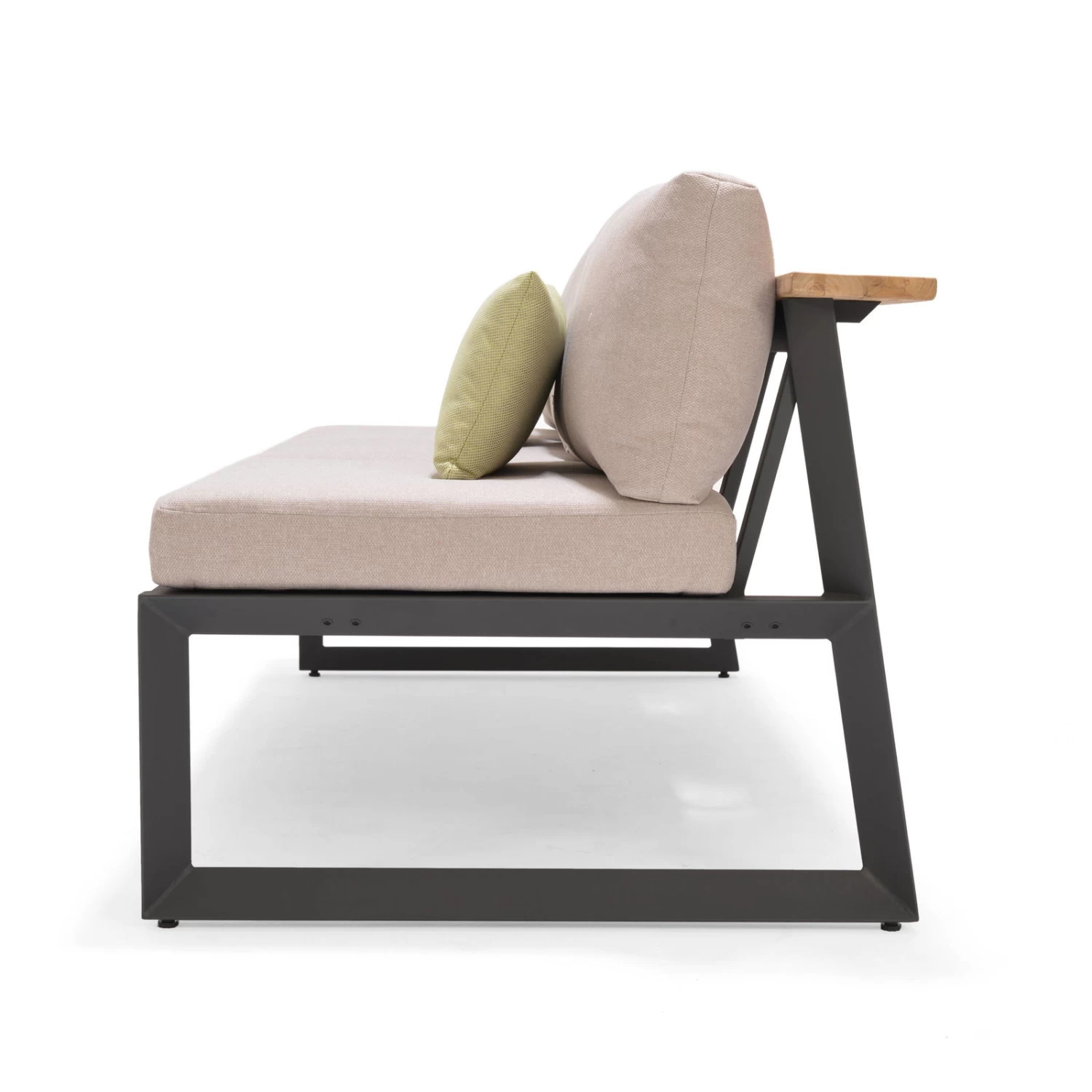 Dining-Bank 'Jimmy', 3-Sitzer, Grau, Ca. 191 X 89 X 75 Cm 2 Dining-Bank 'Jimmy', 3-Sitzer, Grau, Ca. 191 X 89 X 75 Cm – Bild 2