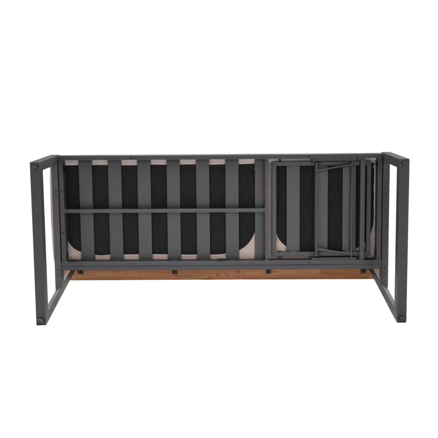 Dining-Bank 'Jimmy', 3-Sitzer, Grau, Ca. 191 X 89 X 75 Cm 4 Dining-Bank 'Jimmy', 3-Sitzer, Grau, Ca. 191 X 89 X 75 Cm – Bild 4