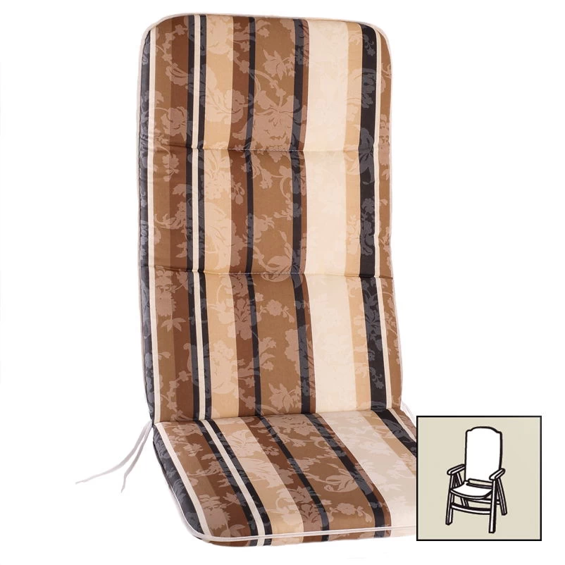 Best Hochlehnerauflage Braun, Ca. 120 X 50 X 6 Cm 1 Best Hochlehnerauflage Braun, Ca. 120 X 50 X 6 Cm