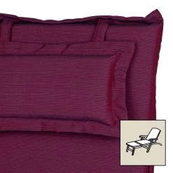 Kölle Deckchairauflage, Diva, Dralon, Bordeaux