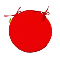 Stuhlauflage 'Rogra', Rot, Ca. Ø 39 X 3,5 Cm