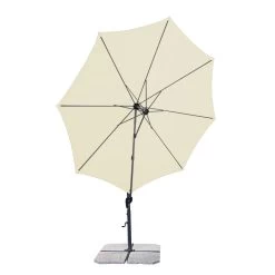 Doppler Pendelschirm 'Ravenna Smart 300', Um 360° Drehbar, Ø 300 Cm, Natur