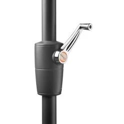 Mittelstockschirm 'Harlem', Ø Ca. 270 Cm -Gartenbedarf Verkäufe 3910503145 Sonnenschirm Harlem silbergrau 6 90450