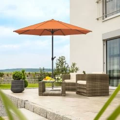 Schneider Sonnenschirm 'Adria', Ø 300 Cm 18 Schneider Sonnenschirm 'Adria', Ø 300 Cm -Gartenbedarf Verkäufe 3910503170 Sonnenschirm Adria terracotta 6 91669