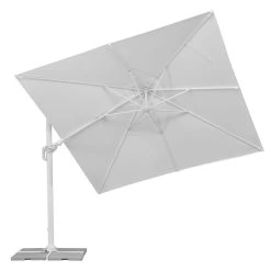 Pendelschirm 'Rhodos Twist Bianco', Ca. 300 X 300 Cm, Weiss -Gartenbedarf Verkäufe 3910503194 Sonnenschirm Rhodos Twist Bianco weiss 11 90625