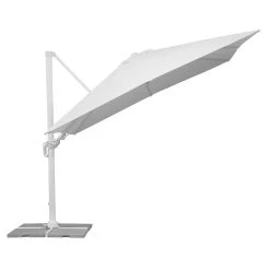 Pendelschirm 'Rhodos Twist Bianco', Ca. 300 X 300 Cm, Weiss -Gartenbedarf Verkäufe 3910503194 Sonnenschirm Rhodos Twist Bianco weiss 12 90623