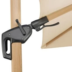 Sonnenschirm 'Rhodos Twist Woody', Natur, Ca. 300 X 300 Cm -Gartenbedarf Verkäufe 3910503265 Pendelschirm Rhodos Twist Woody natur 14 102965