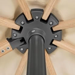 Sonnenschirm 'Rhodos Twist Woody', Natur, Ca. 300 X 300 Cm -Gartenbedarf Verkäufe 3910503265 Pendelschirm Rhodos Twist Woody natur 15 102964