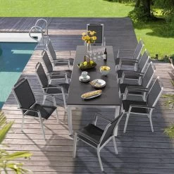 Sieger Exklusiv Stapelsessel Trento Graphit, Bezug Grau 8 Sieger Exklusiv Stapelsessel Trento Graphit, Bezug Grau -Gartenbedarf Verkäufe 3910801278 3910302203 Trento 64441