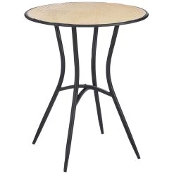 Tisch 'Jaylee', Schwarz/gold, H 69 X Ø 60 Cm