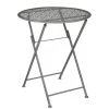 Klapptisch 'Thalia', Dunkelgrau, Ca. Ø60 X H70 Cm