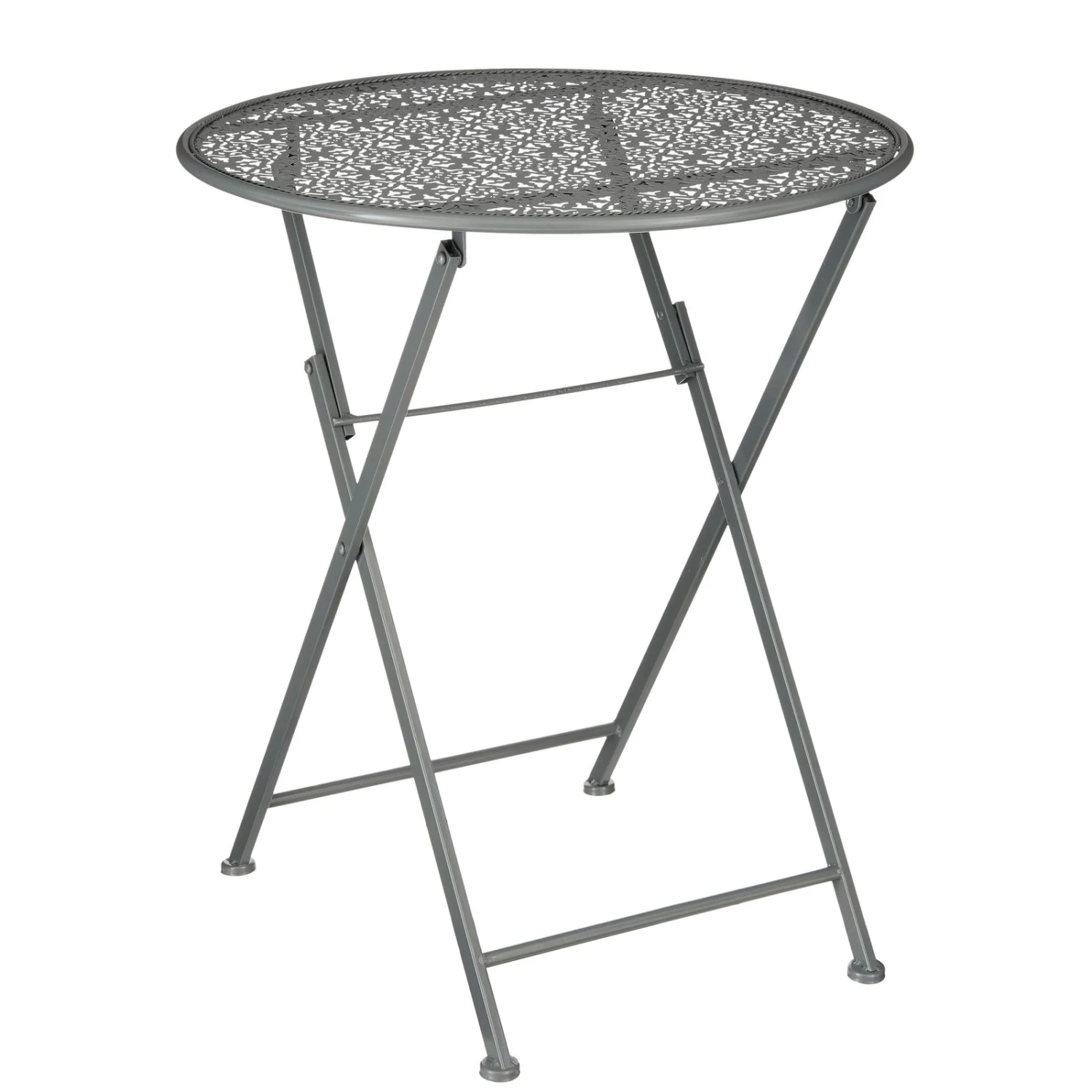 Klapptisch 'Thalia', Dunkelgrau, Ca. Ø60 X H70 Cm 1 Klapptisch 'Thalia', Dunkelgrau, Ca. Ø60 X H70 Cm