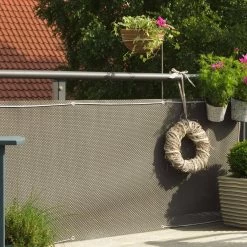 Gartenbedarf Verkäufe -Gartenbedarf Verkäufe 3910901485 Balkonbespannung titangrau L300cm H90cm 2 62094