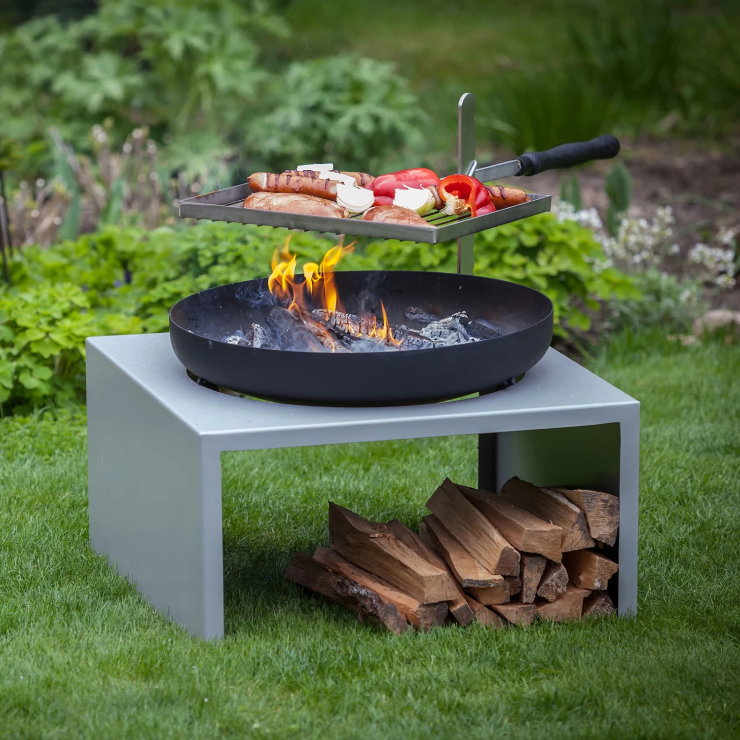 Feu Du Jardin Feuerschale "Moderne", Mit Grillfunktion, 21 Kg 4 Feu Du Jardin Feuerschale "Moderne", Mit Grillfunktion, 21 Kg – Bild 4