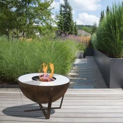 Feuerschale 'Dakota', Rostfarben, Ca. 60 X Ø 80 Cm 10 Feuerschale 'Dakota', Rostfarben, Ca. 60 X Ø 80 Cm -Gartenbedarf Verkäufe 3920100762 Feuerstelle Dakota ca 80cm rund 1 1 118576