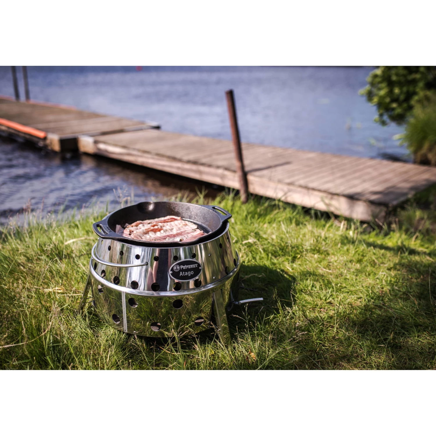 Holzkohlegrill Petromax Atago, Grau, Edelstahl, Ca. 28 X 40 X 40 Cm 2 Holzkohlegrill Petromax Atago, Grau, Edelstahl, Ca. 28 X 40 X 40 Cm – Bild 2
