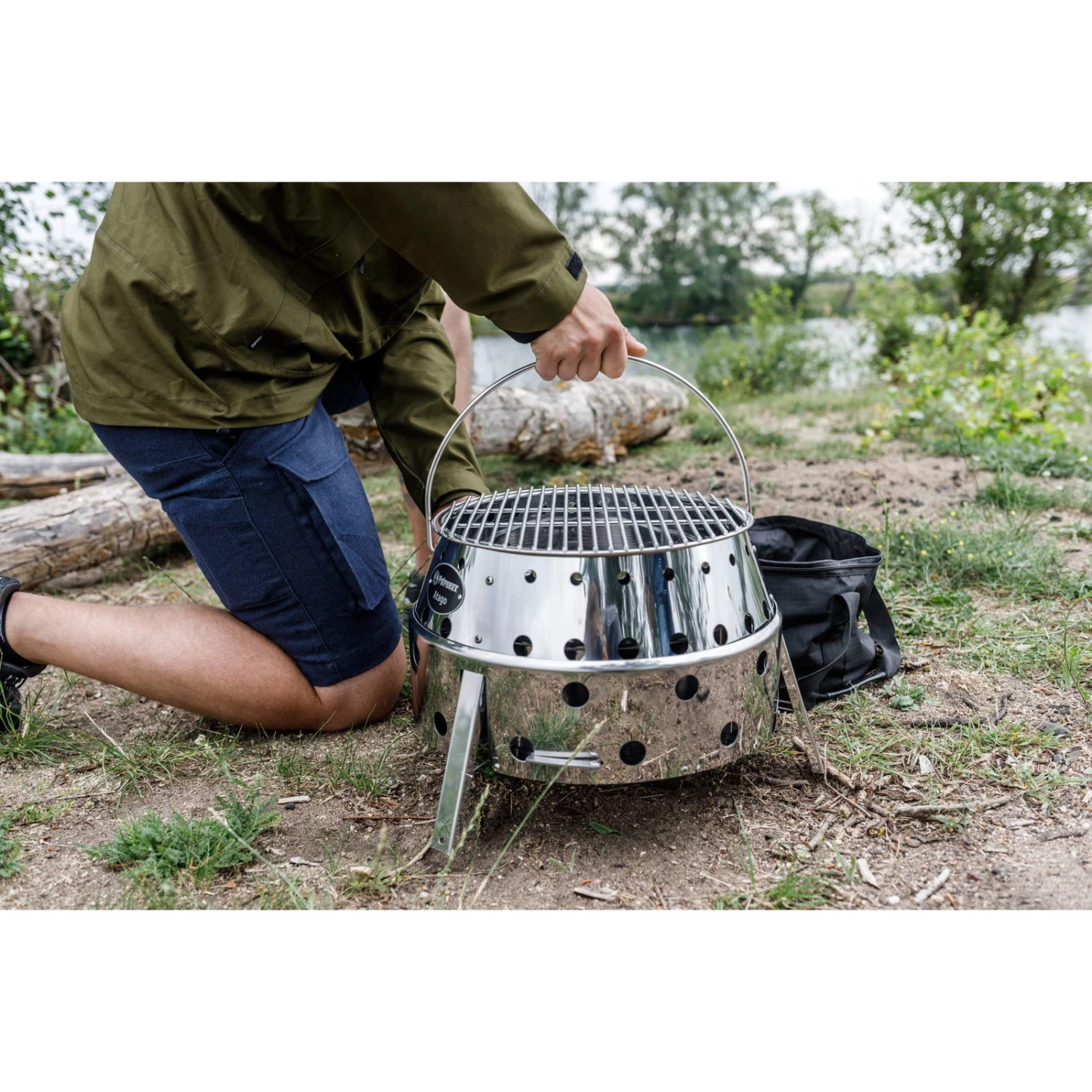 Holzkohlegrill Petromax Atago, Grau, Edelstahl, Ca. 28 X 40 X 40 Cm 8 Holzkohlegrill Petromax Atago, Grau, Edelstahl, Ca. 28 X 40 X 40 Cm – Bild 8