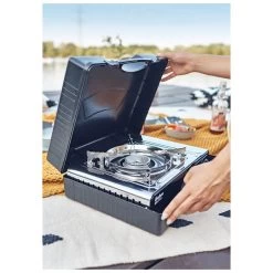 Kartuschenkocher 'Nelson', Oberfläche Edelstahl, 13 X 28 X 37 Cm -Gartenbedarf Verkäufe 3930300043 kartuschenkocher nelson ambiente koffer 121300