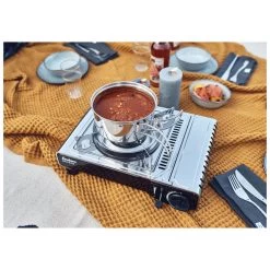 Kartuschenkocher 'Nelson', Oberfläche Edelstahl, 13 X 28 X 37 Cm -Gartenbedarf Verkäufe 3930300043 kartuschenkocher nelson ambiente 2 121301