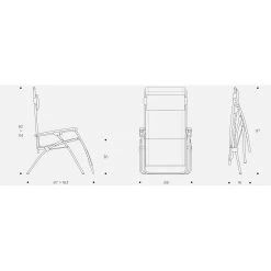 Lafuma Relaxsessel 'R Clip', Seigle -Gartenbedarf Verkäufe 3930401085 Relaxsessel R Clip Batyline Seigle II 5 118770