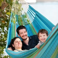 LA SIESTA Kingsize Familien-Hängematte Flora Curacao, Aus Bio-Baumwolle 12 LA SIESTA Kingsize Familien-Hängematte Flora Curacao, Aus Bio-Baumwolle -Gartenbedarf Verkäufe 3940200267 Kingsize Haengematte Flora curacao BioBaumwolle 47132