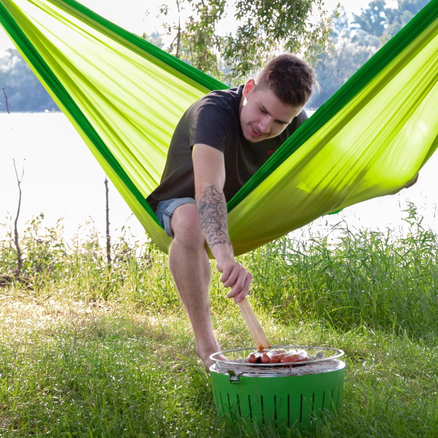 LA SIESTA Doppel-Reisehängematte Colibri 3.0, Palm, Bis 180 Kg, Reißfest, Leicht 10 LA SIESTA Doppel-Reisehängematte Colibri 3.0, Palm, Bis 180 Kg, Reißfest, Leicht – Bild 10