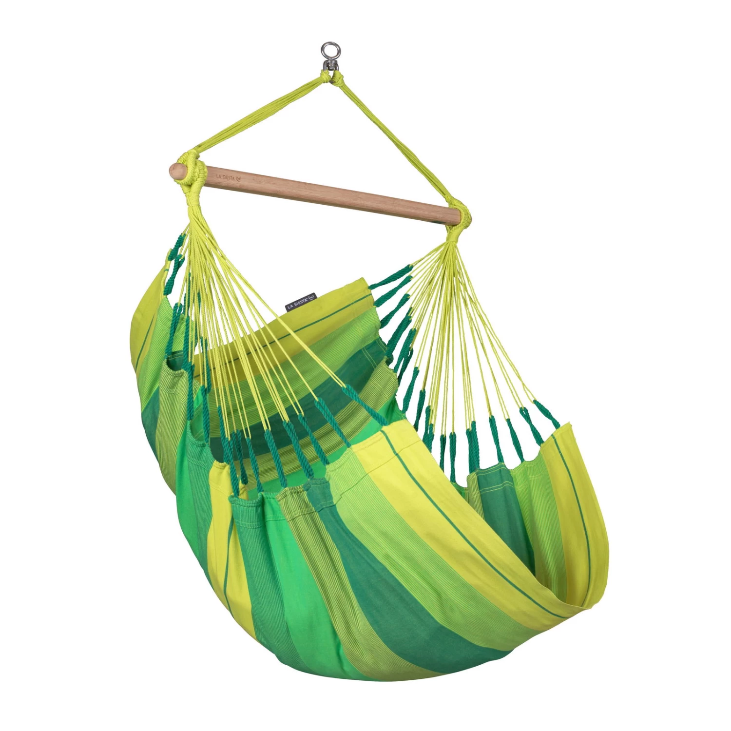 LA SIESTA Hängesessel 'Habana Jungle', Grün, Bio-Baumwolle, 145 X 105 Cm 1 LA SIESTA Hängesessel 'Habana Jungle', Grün, Bio-Baumwolle, 145 X 105 Cm