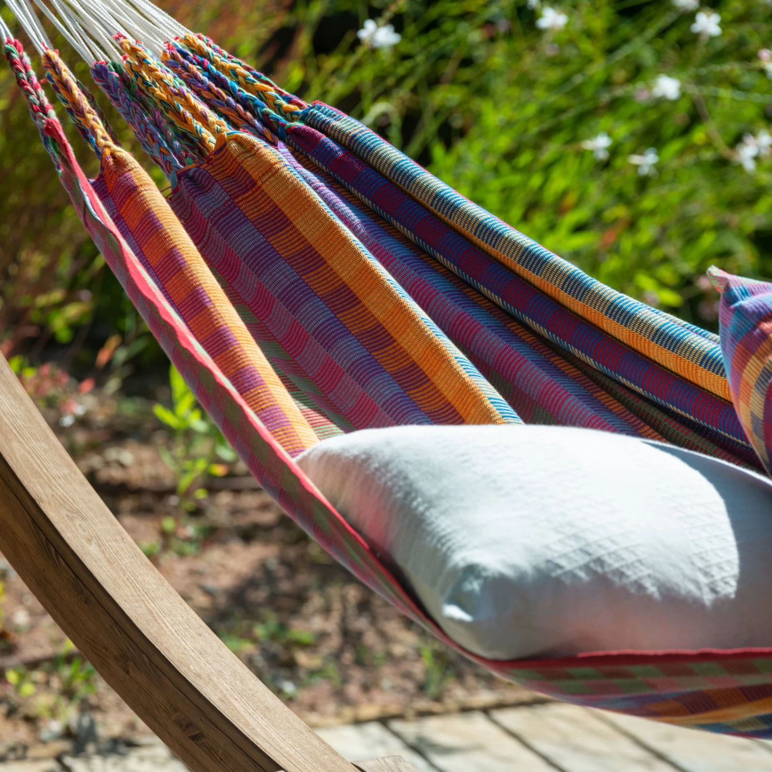 LA SIESTA Doppel-Hängematte 'Modesta', Flowers, 350 X 160 Cm 3 LA SIESTA Doppel-Hängematte 'Modesta', Flowers, 350 X 160 Cm – Bild 3