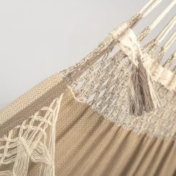 LA SIESTA Kingsize Hängematte 'Bossanova', Muscade -Gartenbedarf Verkäufe 3940200350 Kingsize Haengematte Bossanova Muscade Bio Baumwolle 5 106165