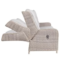 Kölle Geflecht-Sessel 'Heidelberg' Rattanbraun, Verstellbar, Inkl. Auflage -Gartenbedarf Verkäufe 3950100887 Geflecht Sessel Heidelberg Koelle Rattanbr inkl Auflage stone grey 63496