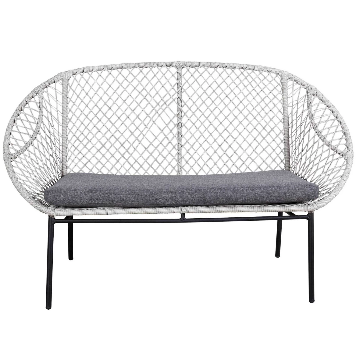 Sitzmöbelgruppe 'Nairobi' Inkl. Auflagen, 4-teilig, Grau 2 Sitzmöbelgruppe 'Nairobi' Inkl. Auflagen, 4-teilig, Grau – Bild 2