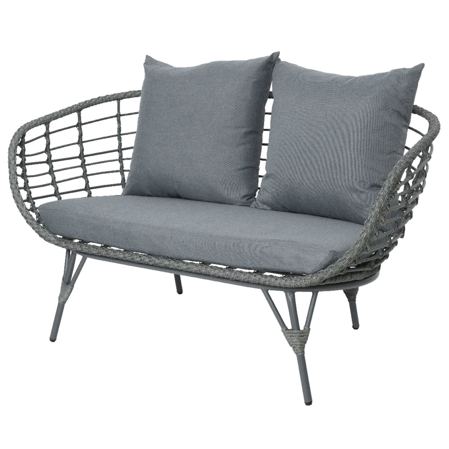 Loungegruppe 'Evora', 4-teilig, Grau 3 Loungegruppe 'Evora', 4-teilig, Grau – Bild 3