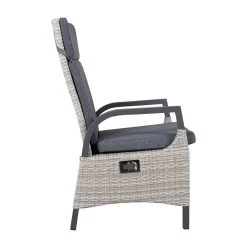 Geflechtsessel 'Westerland', Grau -Gartenbedarf Verkäufe 3950101019 Geflechtsessel Westerland Koelle grau 39 102377