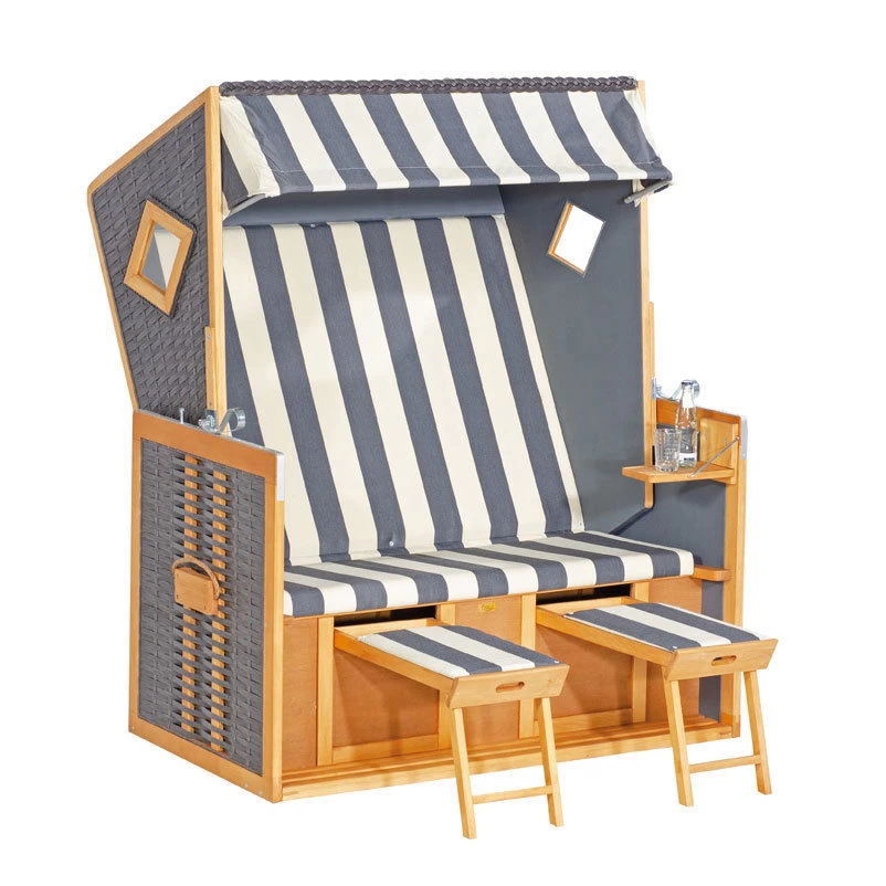 Strandkorb Rustikal, Vintage Braun, 160 X 80 X 138 Cm 1 Strandkorb Rustikal, Vintage Braun, 160 X 80 X 138 Cm