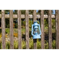 Feuerhand Sturmlaterne 'Baby Special 267', Blau, 26,5 X 13,5 X 15 Cm -Gartenbedarf Verkäufe 3990100187 feuerhand sturmlaterne 5 121566