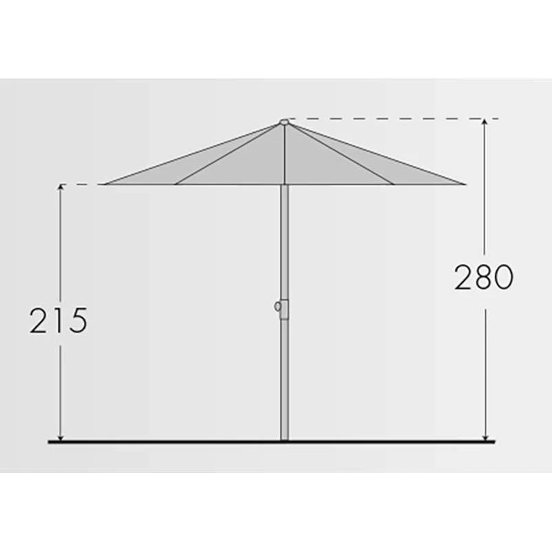 Doppler Sonnenschirm 'Active Kurbel', Ø Ca. 380 Cm, Natur 2 Doppler Sonnenschirm 'Active Kurbel', Ø Ca. 380 Cm, Natur – Bild 2